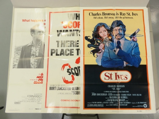 French Connection II 1975/Scorpio 1973/St Ives 1976 One Sheet Posters