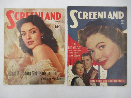 Screenland 1948 + 1951 Vintage Film Magazine Lot (2)