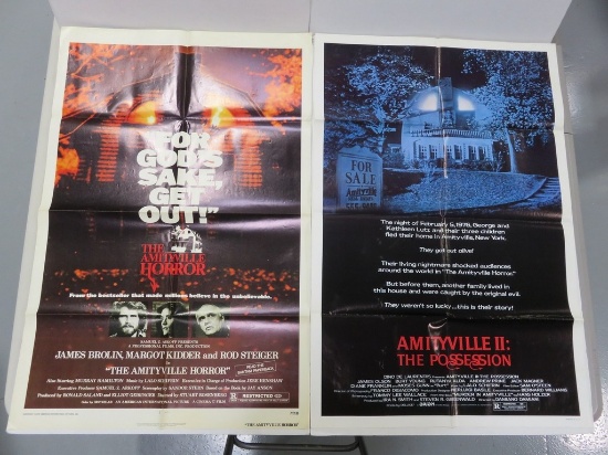 The Amityville Horror 1979 & The Amityville Horror II: The Possession 1982 One Sheet Posters