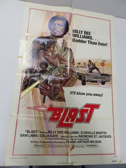 Blast 1976 Blaxploitation Film One Sheet Poster