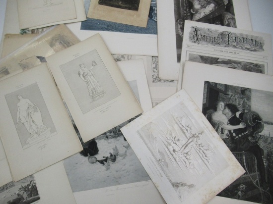 Variety Illustration/Lithograph Print Lot