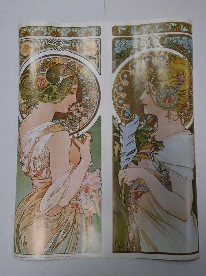 "Primrose & Feather" Alphonse Mucha Portal Publications Poster