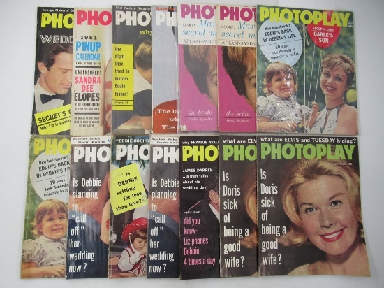 Photoplay 1960's Film Magazine Lot (14)