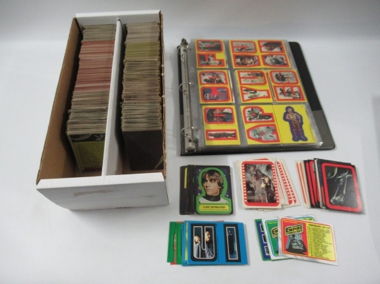 Star Wars Vintage Trading Cards/Stickers Lot