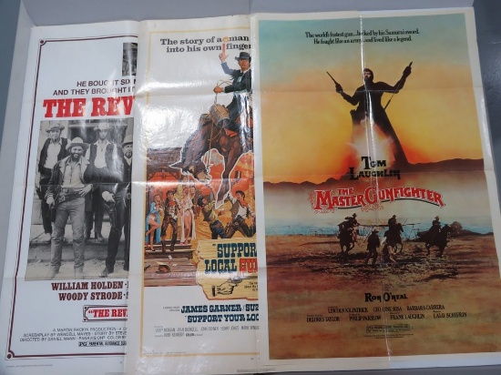 The Revengers 1972/Support Your Local Gunslinger 1971/Master Gunfighter 1975 One Sheet Posters