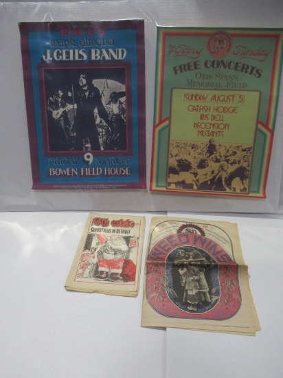 1970s J. Geils and More Concert Posters/by Gary Grimshaw