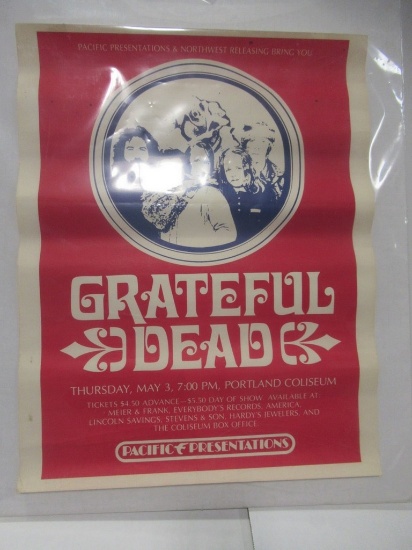 Grateful Dead 1973 Concert Poster/Portland