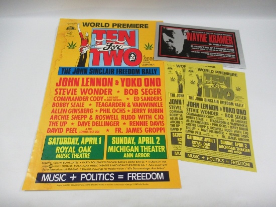 1989 John Sinclair Movie Poster/Handbill/More