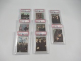 Beatles 1964 Color Cards #57-64 PSA Graded!