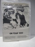 Vintage Sonic Youth Goo LP 1990 Tour Poster