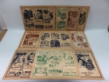 Vintage Movie Theater Fold-Out Program Insert Lot of (10)