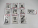 Beatles 1964 B&W Cards #21-30 PSA Graded!