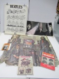 Beatles Vintage Poster/45 Single/Music Book Lot