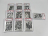 Beatles 1964 B&W Cards #121-130 PSA Graded!