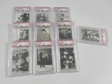 Beatles 1964 B&W Cards #131-140 PSA Graded!