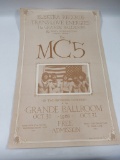1968 MC5 Grande Ballroom Concert Poster