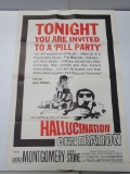 Hallucination Generation 1964 Cult B-Movie One Sheet Poster