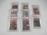 Beatles 1964 Color Cards #25-32 PSA Graded!