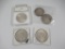 Lot of 5 US Silver Dollars 1880-1935