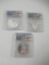 Lot of 3 2021S Silver Eagles MS70