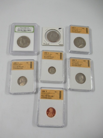 1980S PR70CAM Graded Type Set Plus