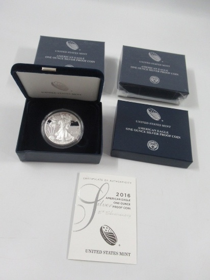 2016 US Mint Silver Proof American Eagle Lot of 3