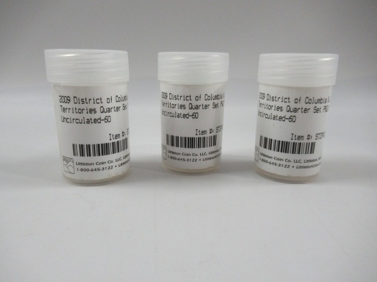 Three Sets of 2009 DC and US Territories Quarters