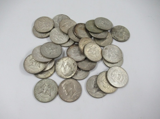 Lot of US 40% Silver Half Dollars