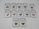 2009 Chen Baocai Butterfly Coin MS70 Lot of 12