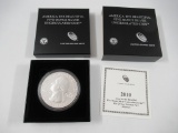 2010 ATB Hot Springs NP1 Unc Silver 5 Oz Coin
