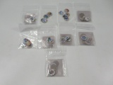 Lot of 45 Painted Enamel US State Quarters