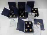 Lot of 6 Gold Proof Edition State Quarter Box Sets