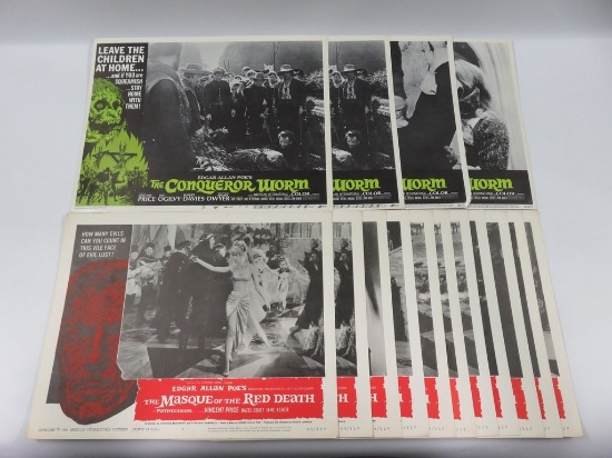 The Conqueror Worm 1968 & The Masque of the Red Death 1964 Vincent Price Lobby Cards