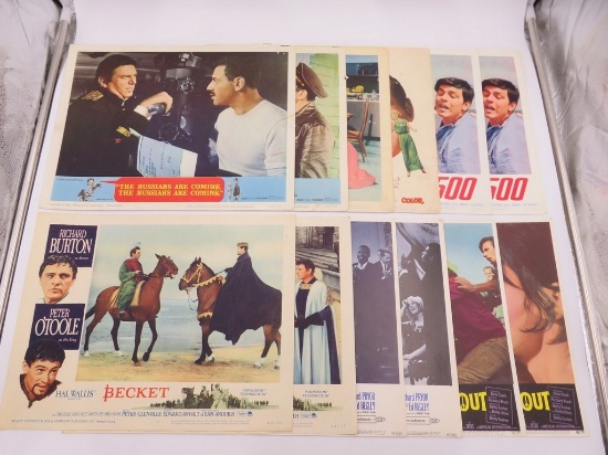 Vintage 1960s Film Lobby Cards Lot of (12)