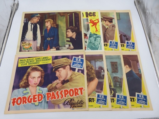 Vintage 1930s Film Lobby Cards Lot of (8)