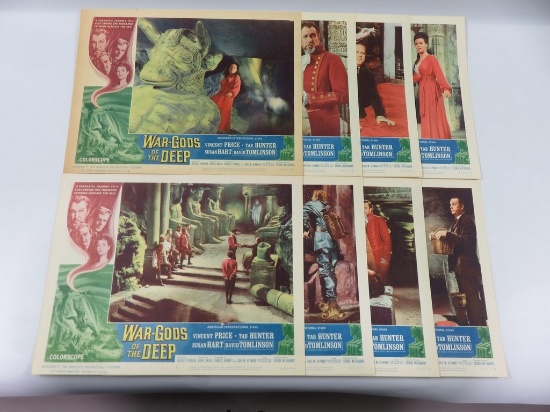 War Gods of the Deep 1965 Cult B-Movie Lobby Cards Complete Set of (8)