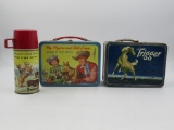 Roy Rogers/Dale Evans/Trigger Vintage Lunchbox Lot of (2)