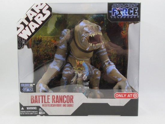 Star Wars The Force Unleashed Battle Rancor w/ Felucian Rider & Saddle