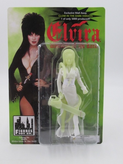 Elvira Mistress of the Dark Glow in the Dark Chainsaw Variant