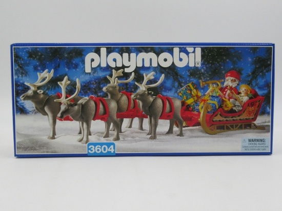 Playmobil #3604 Santa Claus, Sleigh, and Reindeer Christmas Playset