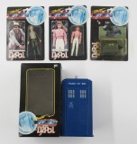 Vintage 1987 Doctor Who Tardis, The Doctor, Mel, and K-9 Figures