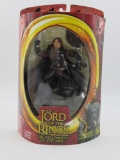 Lord of the Rings TFOTR Boromir w Battle Attack Action Rare Half Moon Box