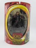 Lord of the Rings TFOTR Boromir w Battle Attack Action Rare Half Moon Box
