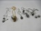 Decorative Skull/Wolf Metal Necklaces/Ring Lot