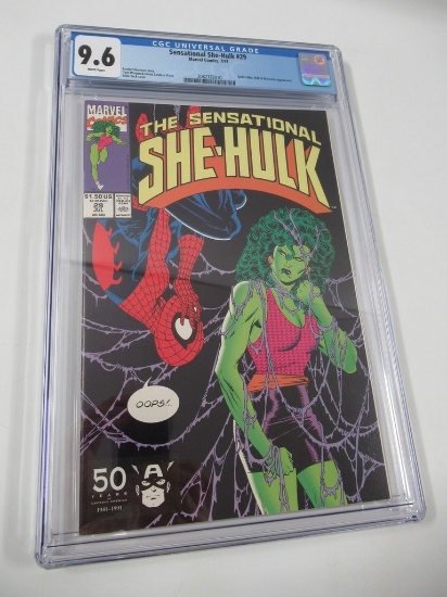 Sensational She-Hulk #29 CGC 9.6 Zeck Cover