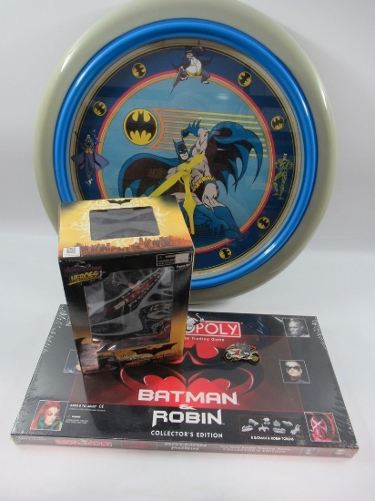 Batman Monopoly/Clock/Bobblehead+More