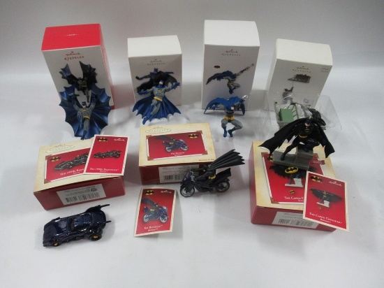Batman + Related Hallmark Holiday Ornament Lot