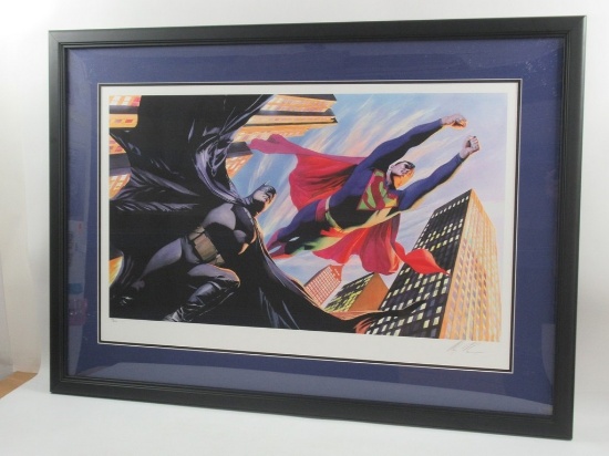 Batman/Superman Alex Ross Signed/Framed Giclee