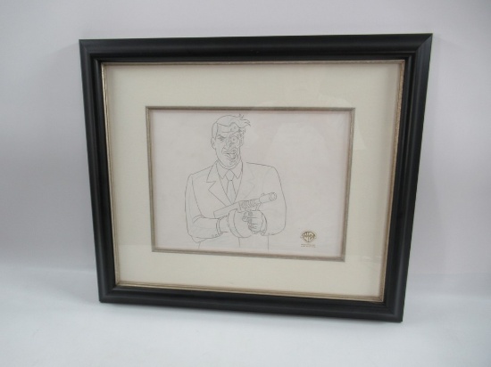 Batman Animated Two-Face Framed Production Art