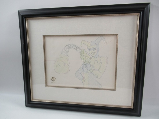 Batman Animated Harley Quinn Framed Production Art